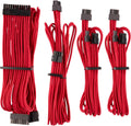 CORSAIR Premium Individually Sleeved PSU Cables Starter Kit Red