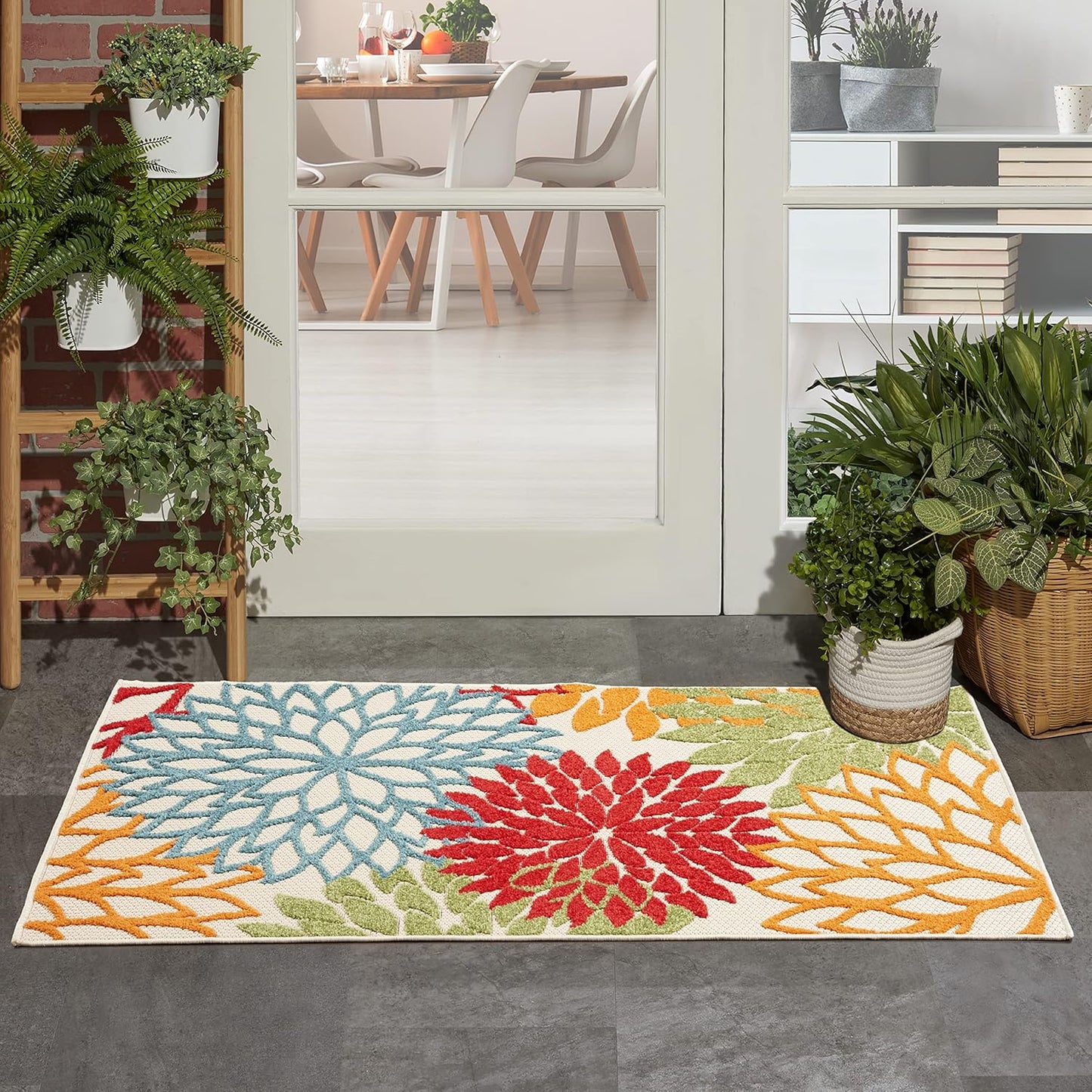 Nourison Aloha Indoor/Outdoor Green 3ft x 5ft Area Rug Review