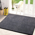Dirt Trapping Door Mat 34 in x 59 in Bluish Grey-Black - Low Profile