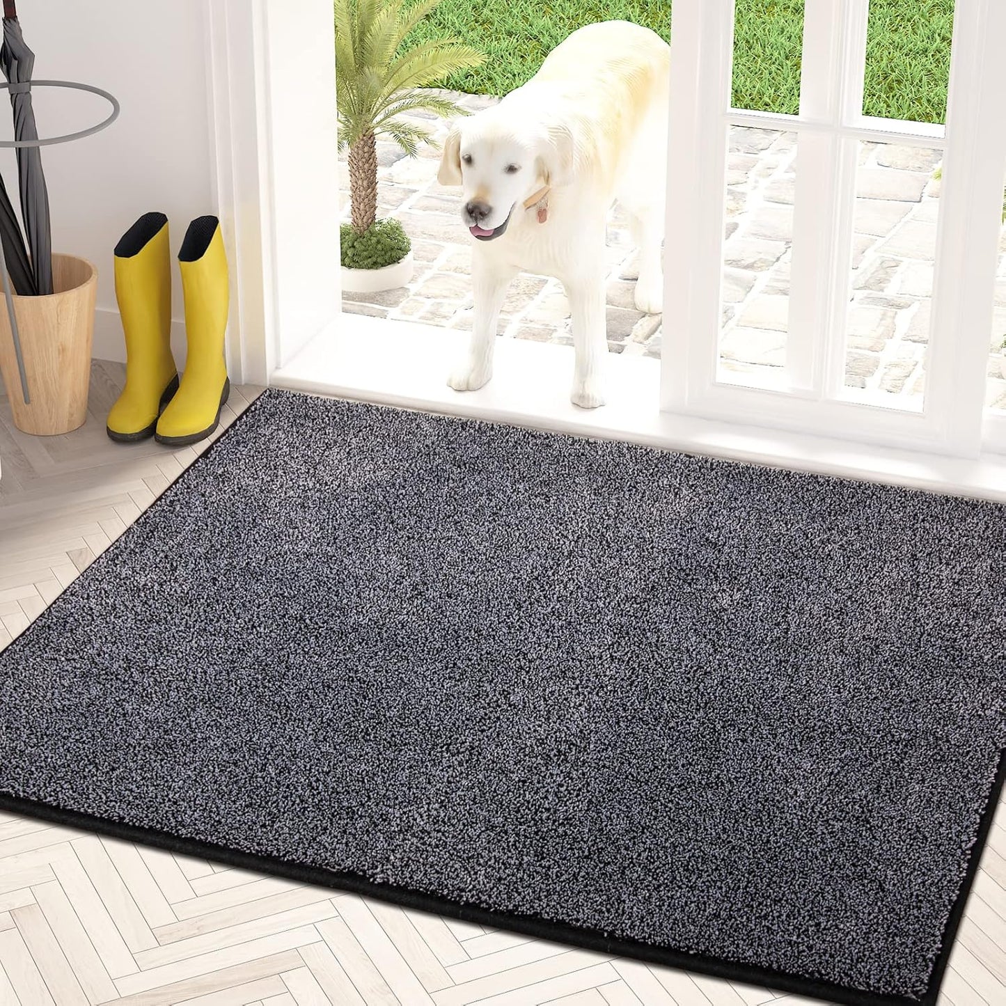 PURRUGS Dirt Trapping Door Mat 34in x 59in for All Entryways