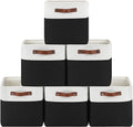 Collapsible Fabric Cube Storage Bins 11x11 in - Pack of 6 Closet