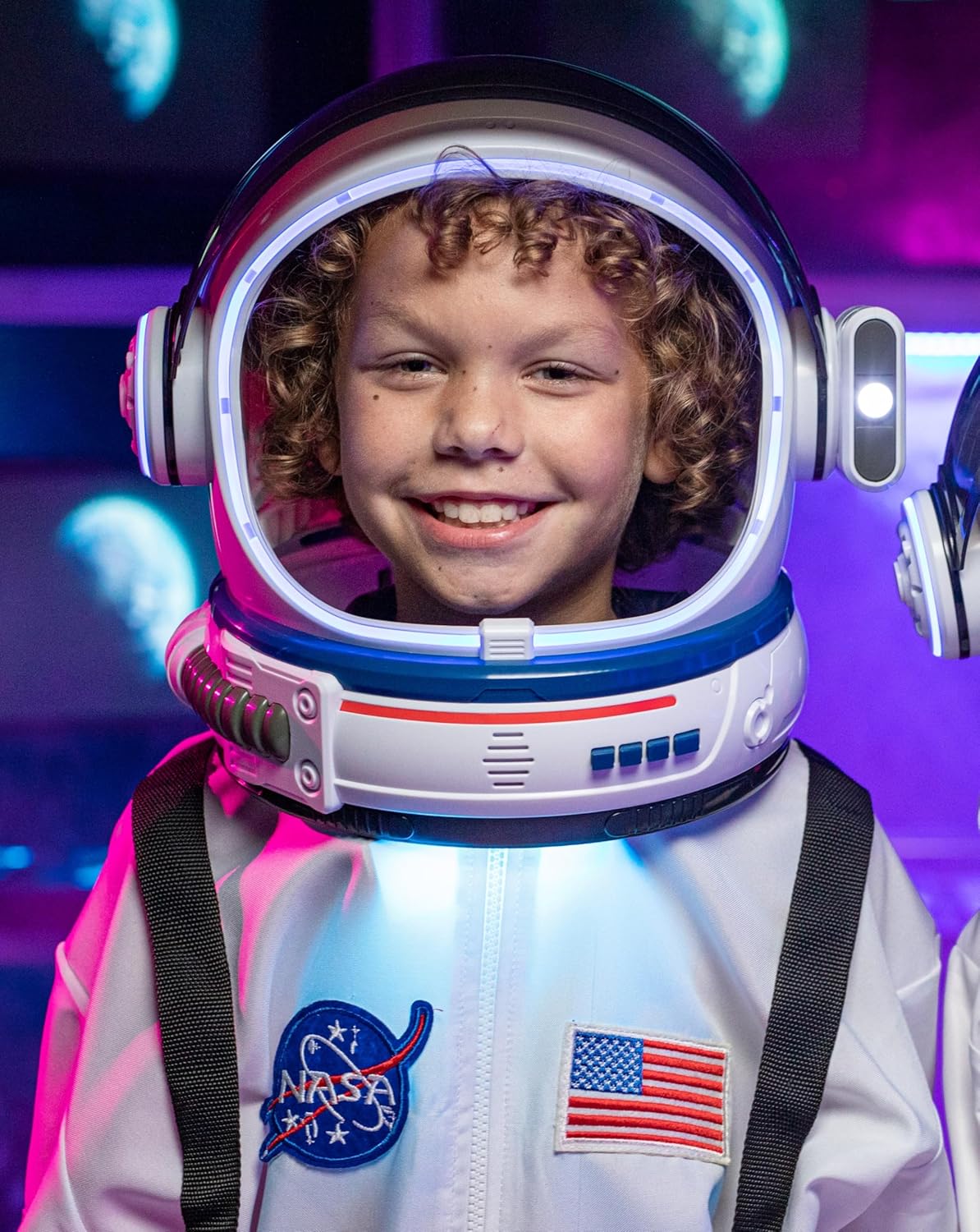 LED Astronaut Helmet with Sounds for Kids & Adults