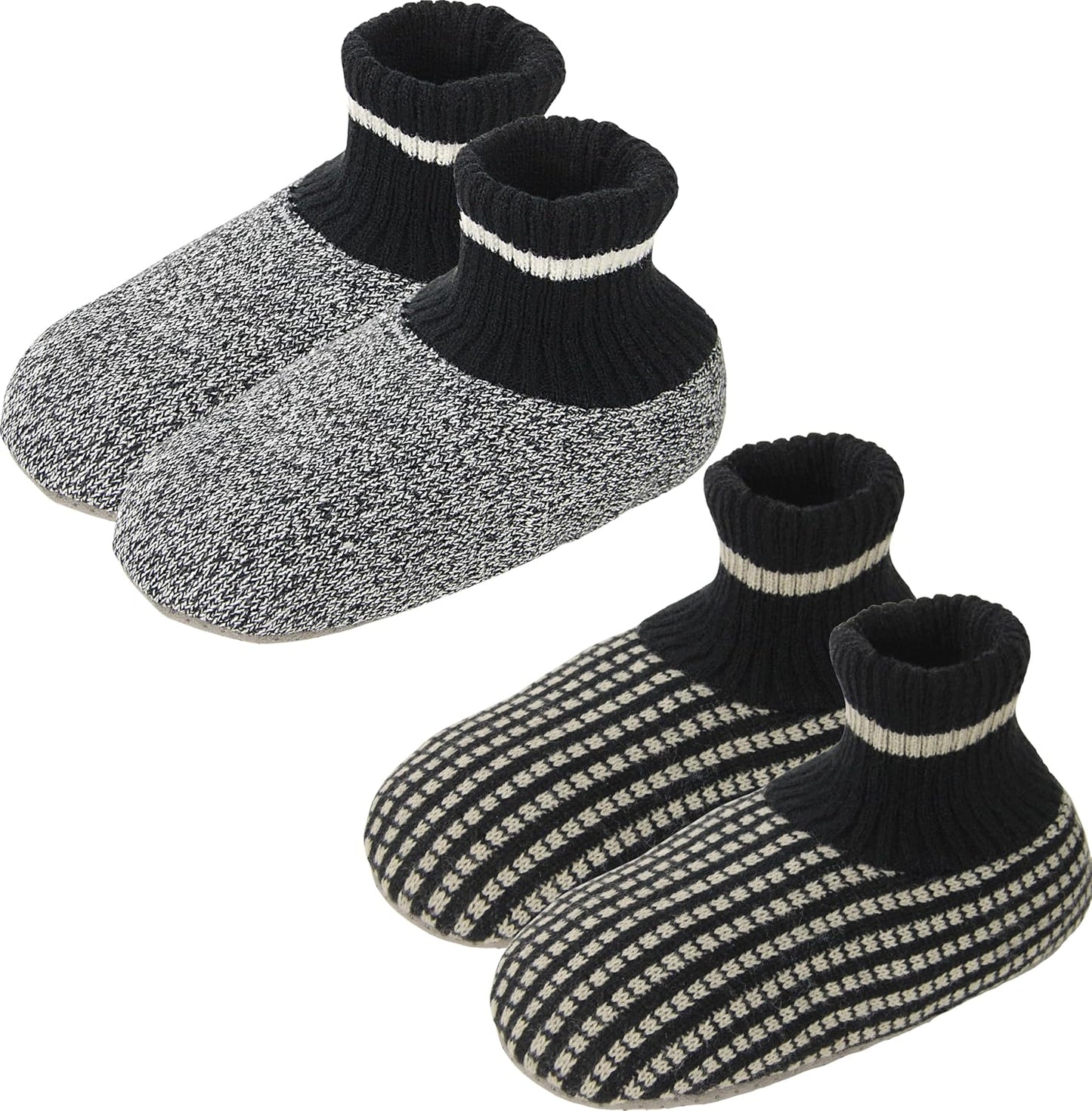 BenSorts Men Fuzzy Slipper Socks with Grippers for Comfort