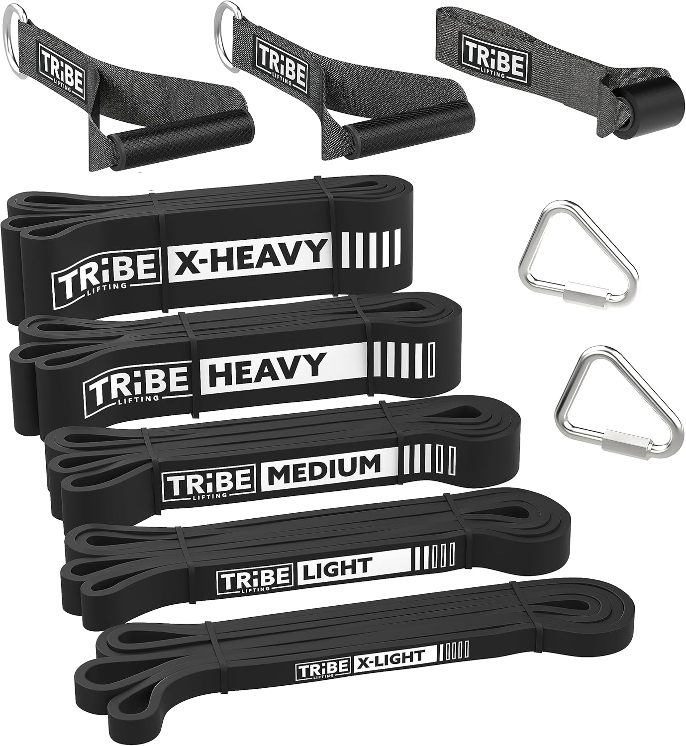 Long Resistance Bands for Working Out - Set of 5 Pull-Up Bands