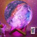 7.9 in Large Moon Lamp Galaxy Starry Moon Night Light - 16 Color