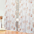 XTMYI Terracotta Orange and Blue Boho Blackout Curtains Set