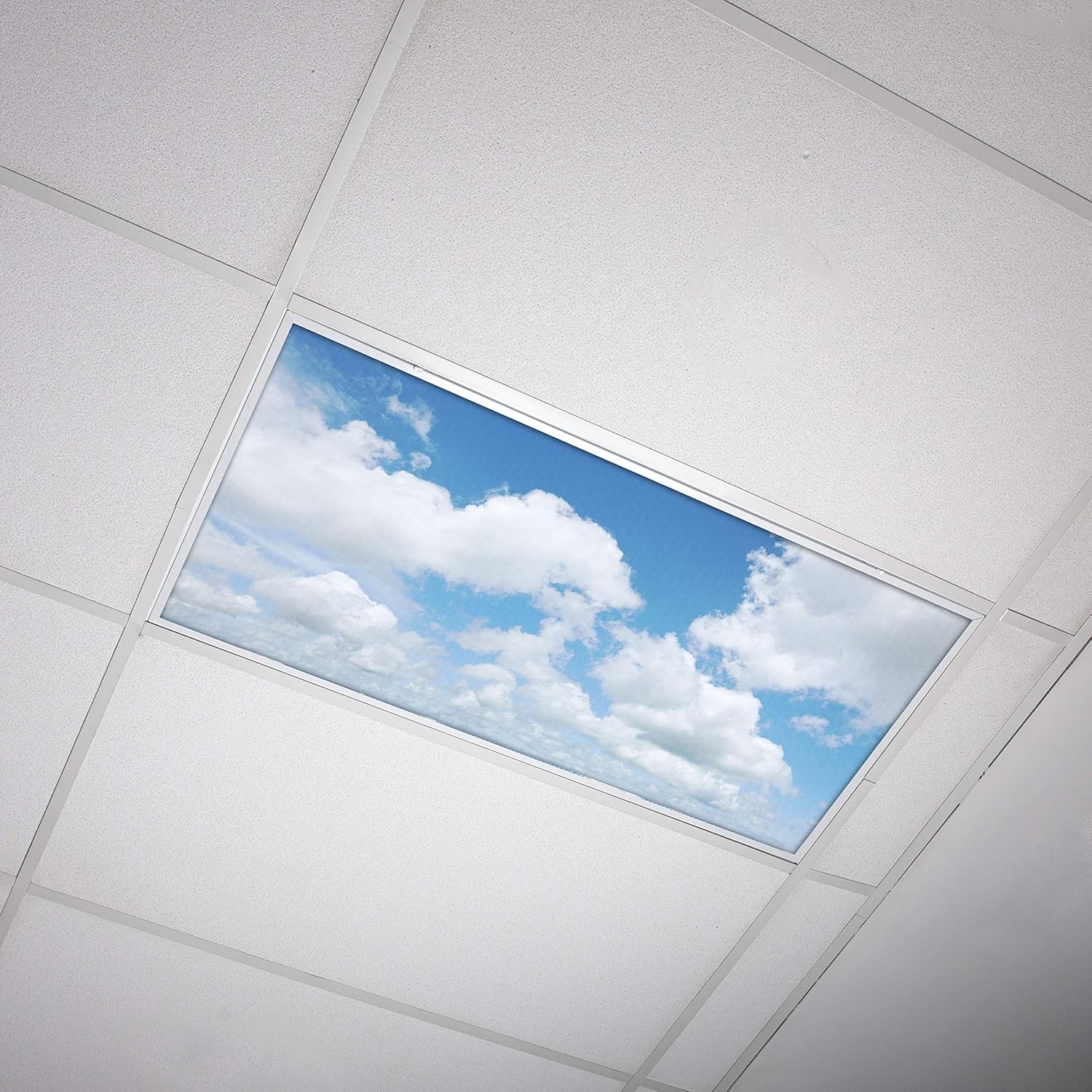Fluorescent Light Cover for Classroom Ceiling Lights Clouds