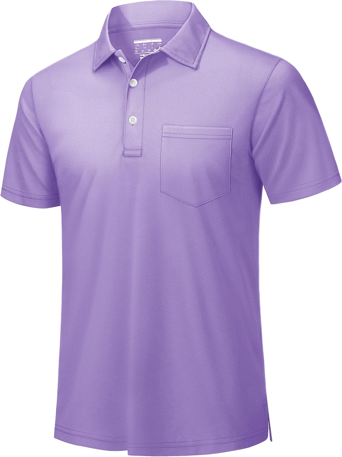 TACVASEN Mens Polo Shirts with Pocket for Golf and Work
