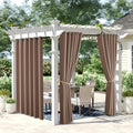 NICETOWN Weighted Patio Curtains 84 in - Waterproof Thermal Privacy