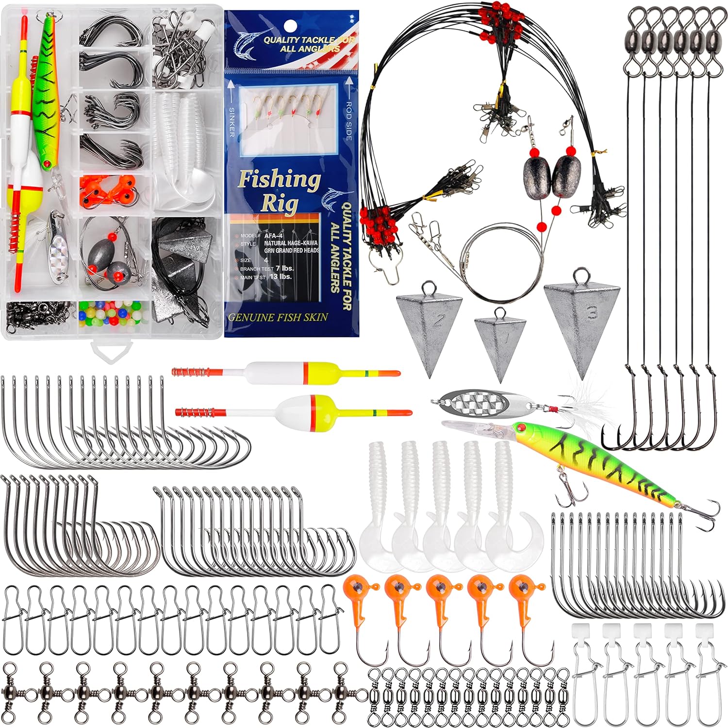 AGOOL 180pcs Saltwater Surf Fishing Kit