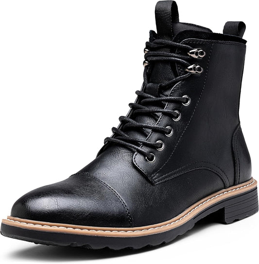 Vostey Mens Boots Motorcycle Casual Chukka Boots for Men