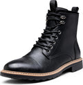 Mens Motorcycle Casual Boots for Men Zipper Chukka - Comfortable Fit