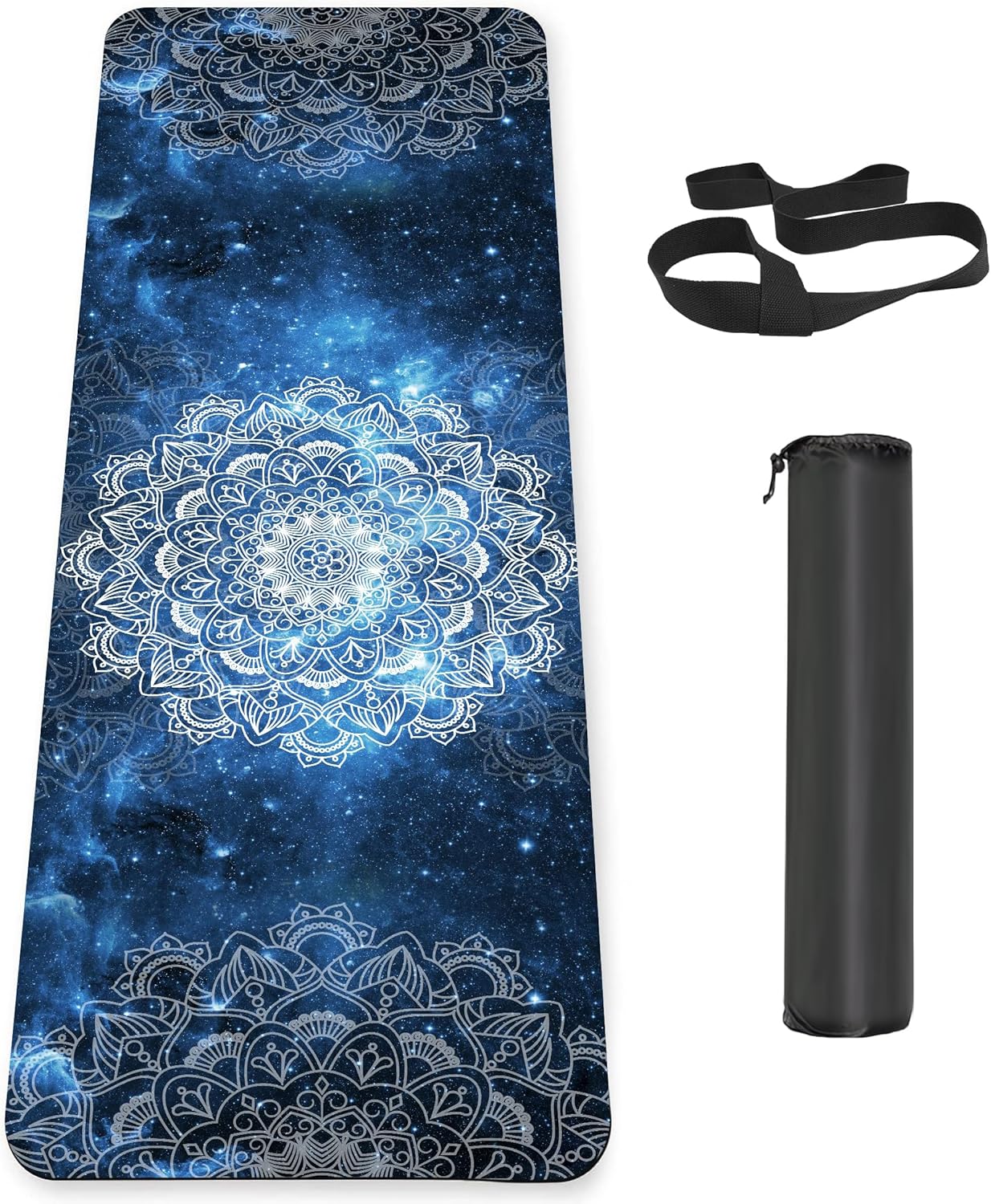 Non Slip Yoga Mat TPE Workout Mat for Men Women - Thick Design