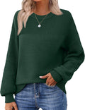 Zeagoo Women's Fall Chunky Knit Oversized Crewneck Sweater - Cozy Fit