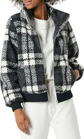 Teddy Faux Shearling Funnel Collar Jacket - Cozy Everyday Layer