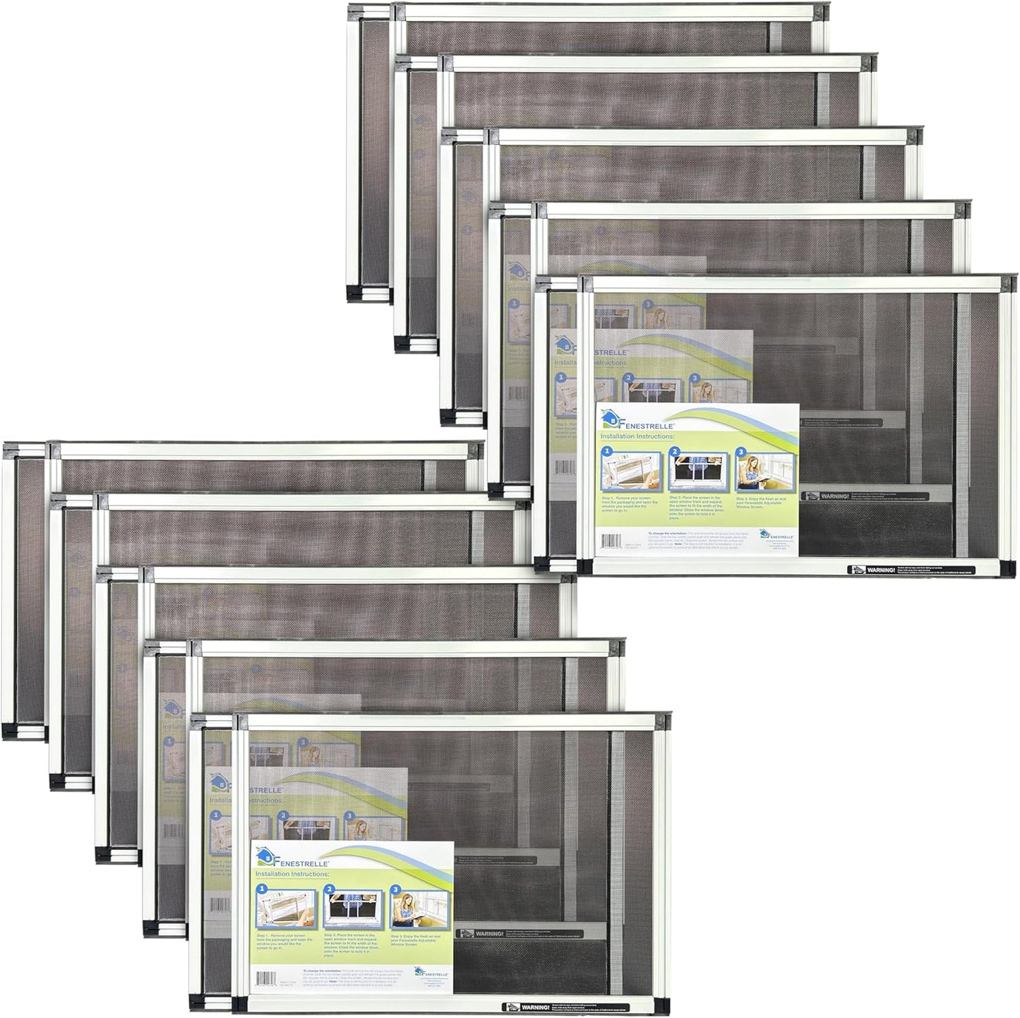 Fenestrelle Expandable Window Screen for Double Hung Windows