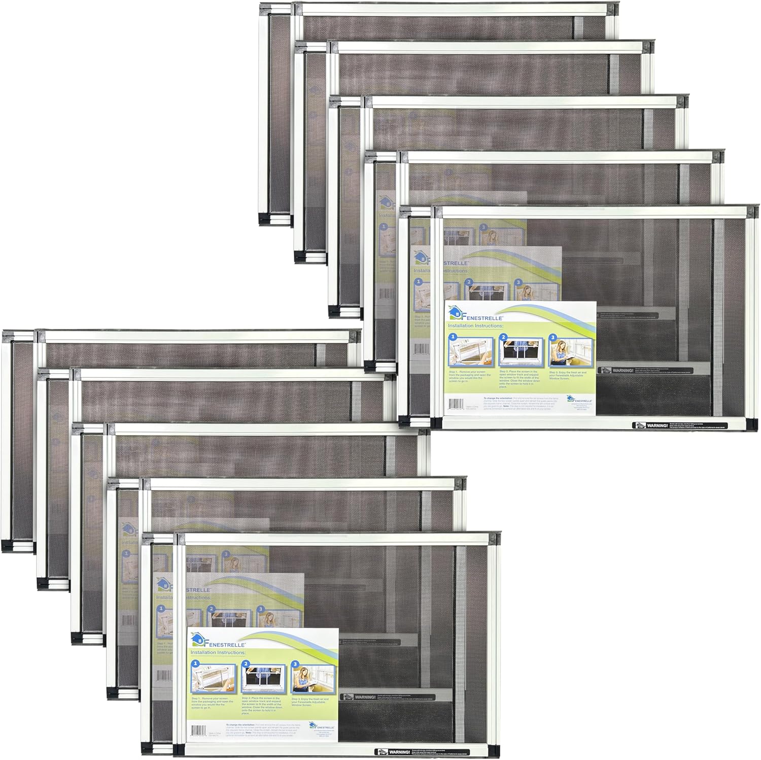 Fenestrelle Expandable Window Screen for Double Hung Windows