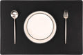 Set of 8 Faux Leather Placemats PU Table Mats - Waterproof, Heat