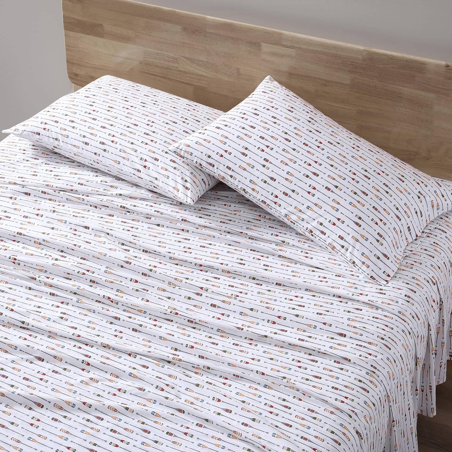 Eddie Bauer Queen Sheets Set - Crisp Cotton Percale Bedding
