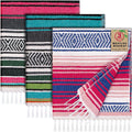 Oudain 3 Pack Mexican Blankets for Cozy Outdoor Comfort