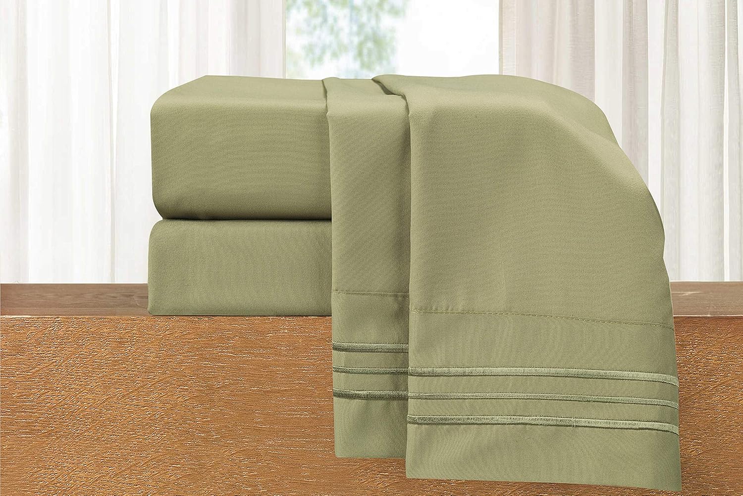 Elegant Comfort Luxury 4-Piece Bed Sheet Set for California King