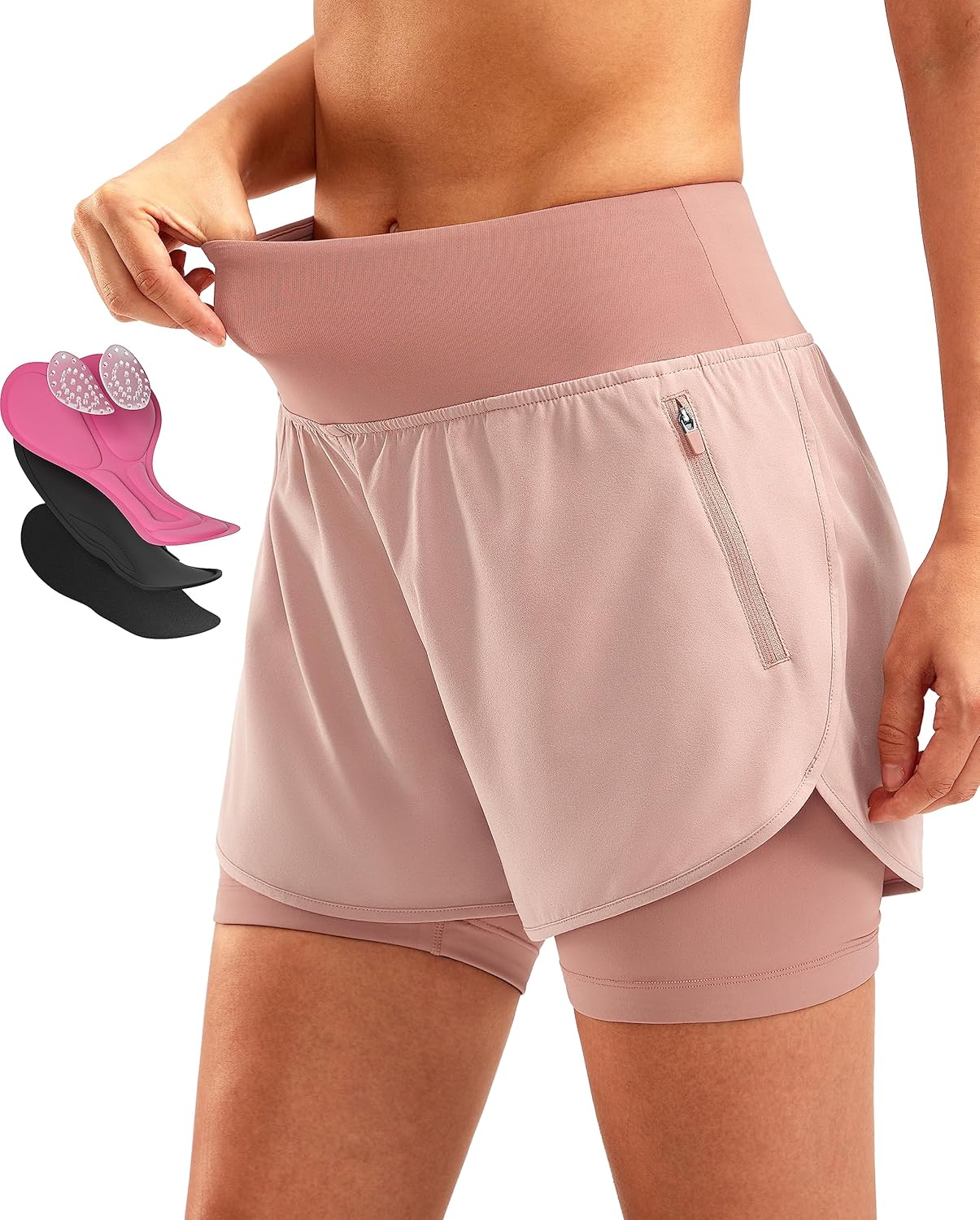 Bikewa Women's Mountain Bike Shorts with 4D Padding for Comfort