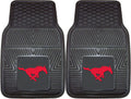 FANMATS SMU Mustangs 2-Piece Heavy Duty Vinyl Car Mat Set - Durable