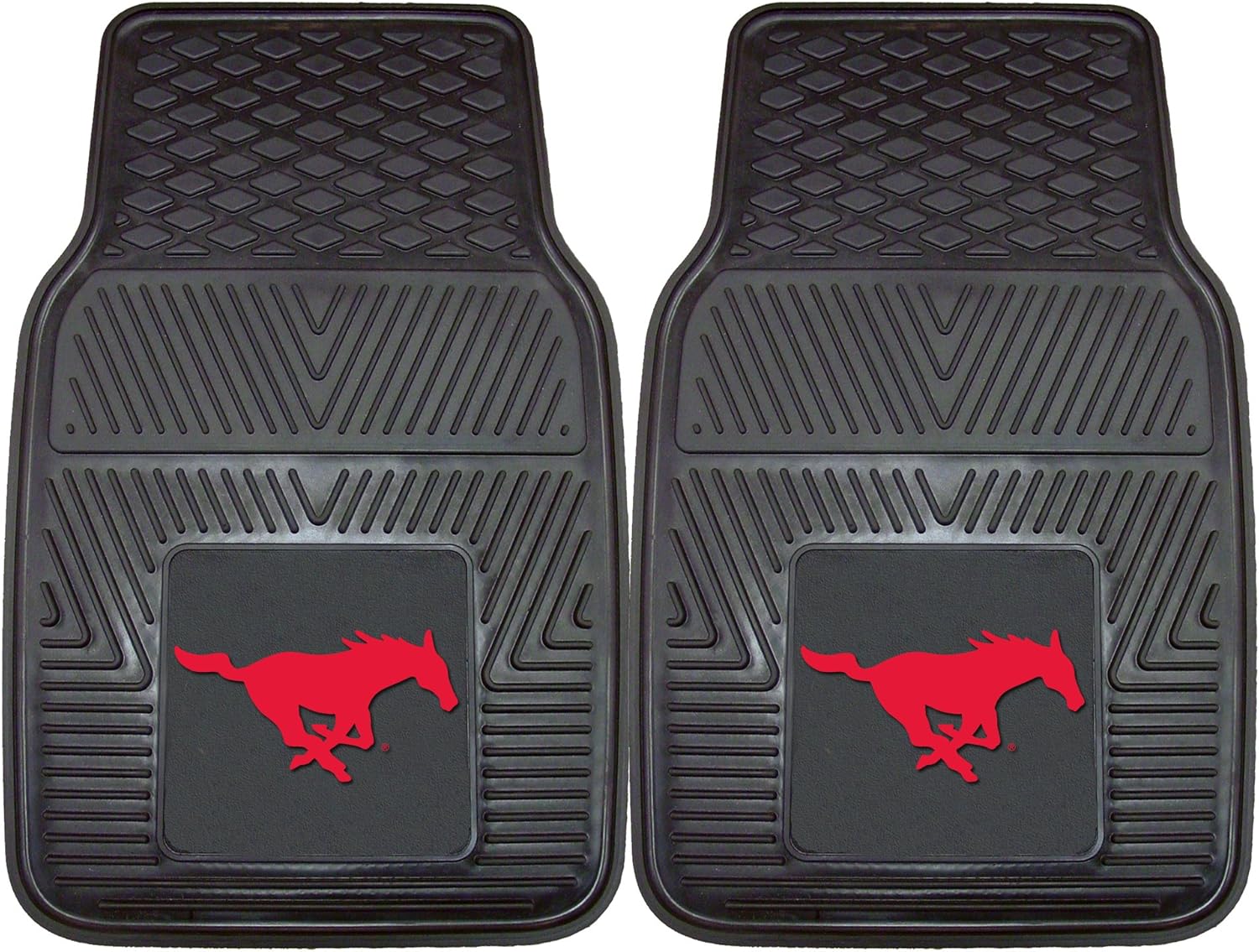 FANMATS 13010 SMU Mustangs Heavy Duty Vinyl Car Mat Set