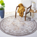SAFAVIEH Washable Rug Tucson Collection 10 ft Round - Durable, Machine