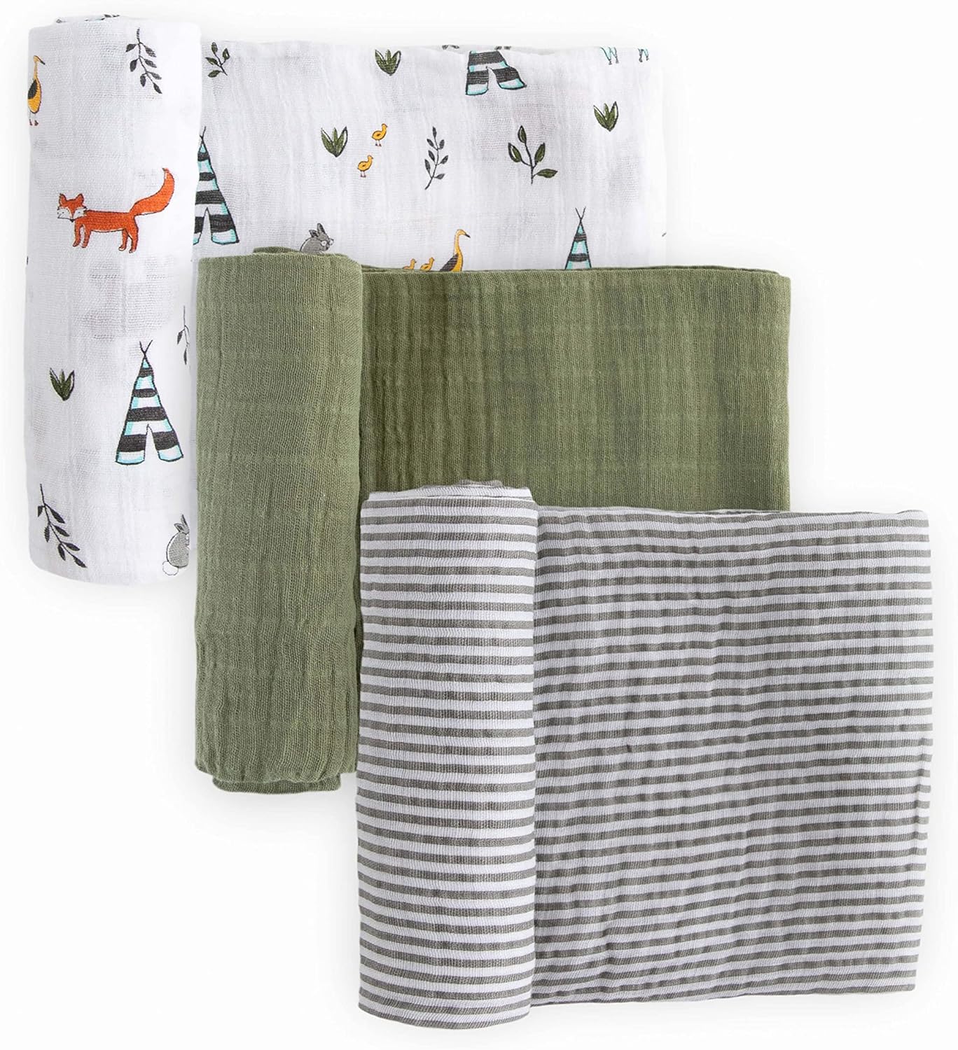 Little Unicorn Premium Muslin Swaddle Blanket Set for Babies