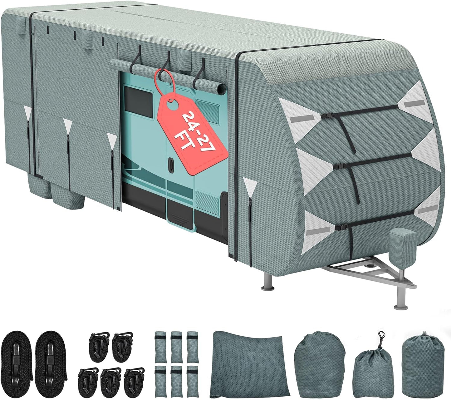 DWVO 24-27ft RV Cover - Super Thick Waterproof Protection