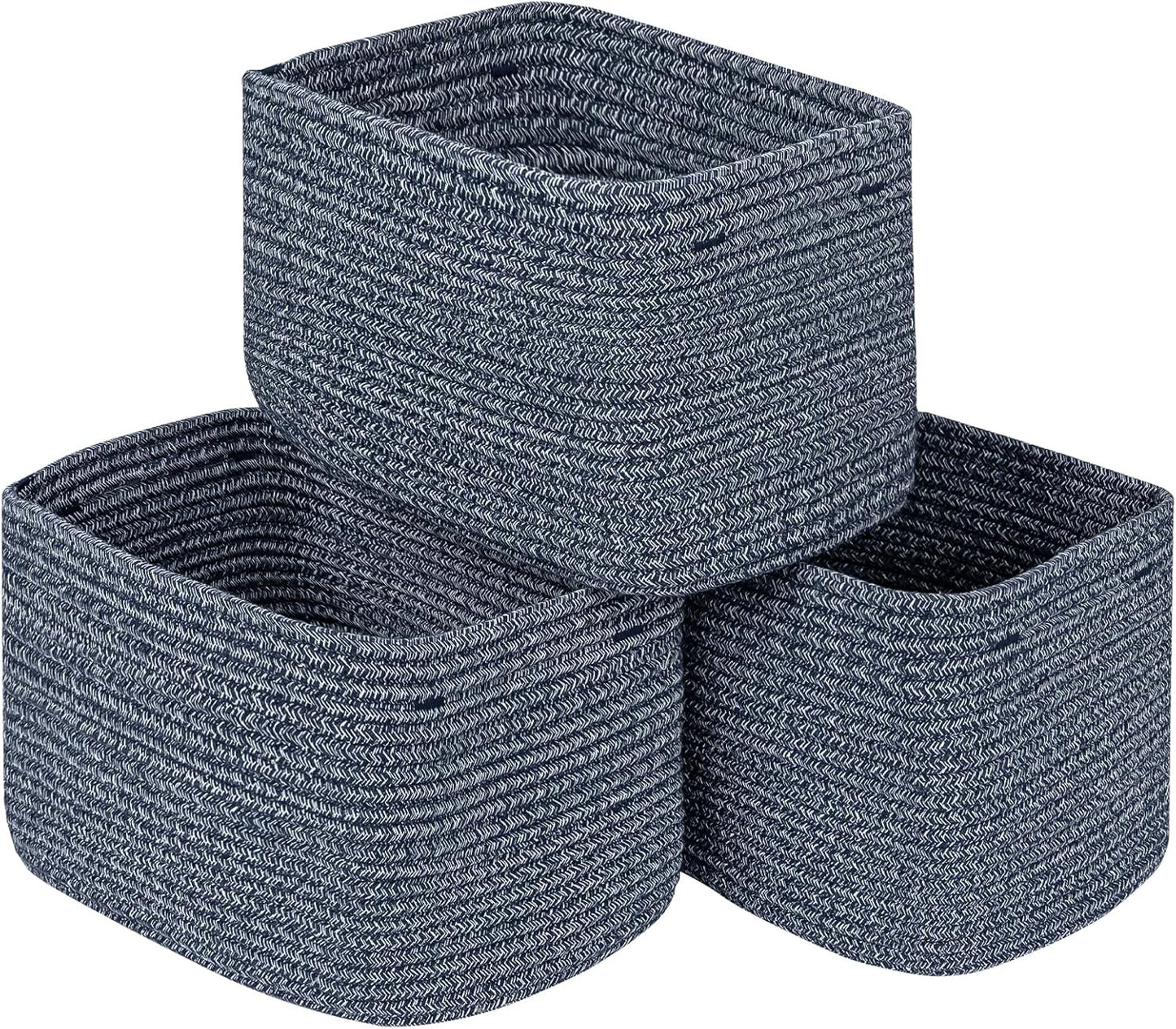 Rectangle Baby Nursery Gift Basket Set of 3 for Organizing