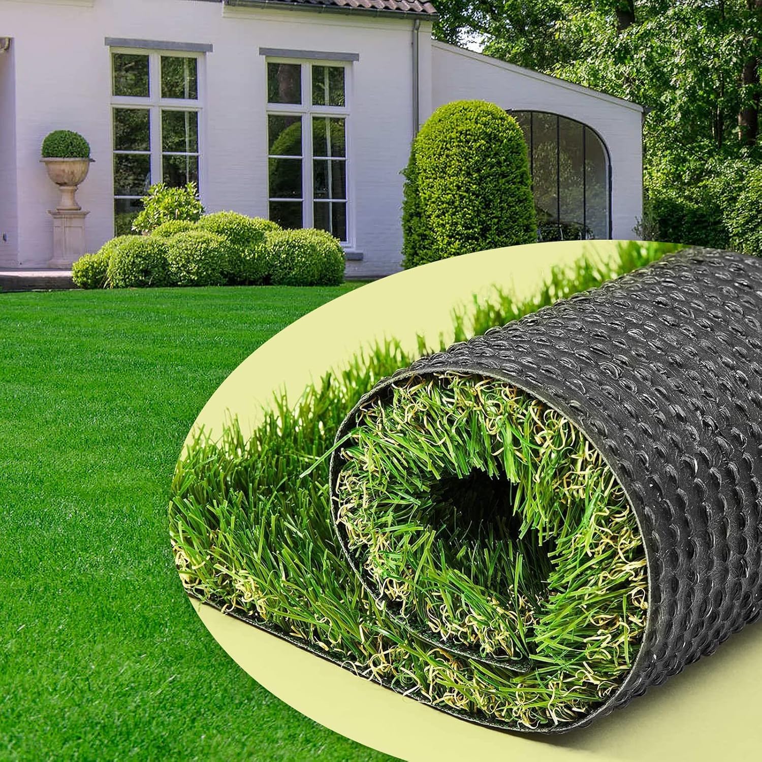 AYOHA Artificial Turf 13ft x 19ft for Realistic Lawn Experience