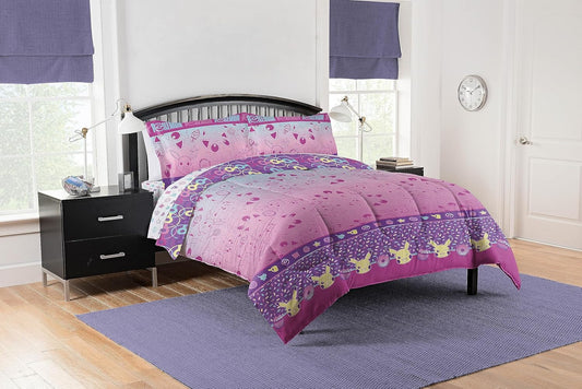 Pikachu Eevee Full Sized Bed in a Bag Set for Anime Fans
