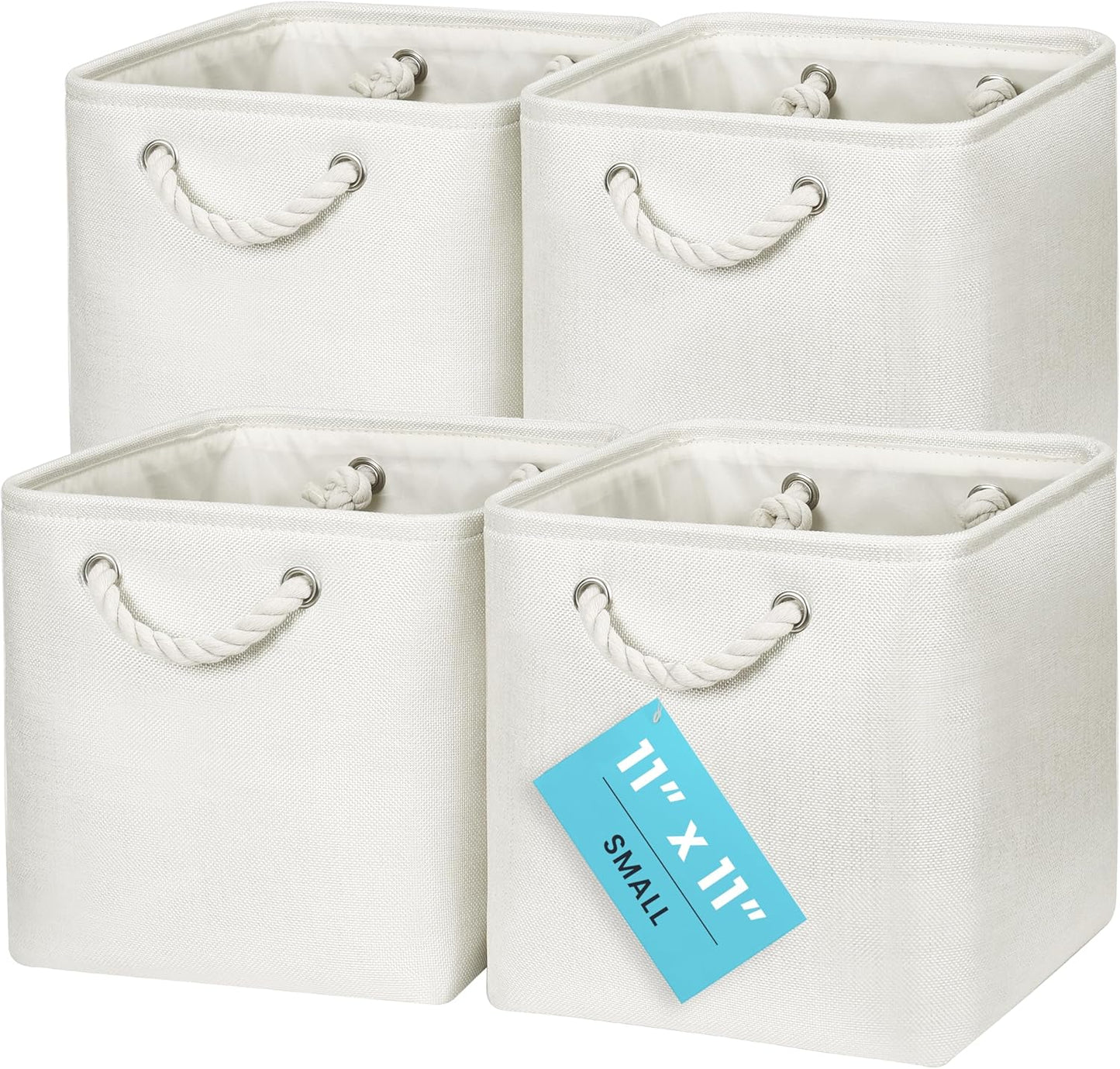 OrganiHaus 11x11 Cube Storage Bins for Stylish Organization