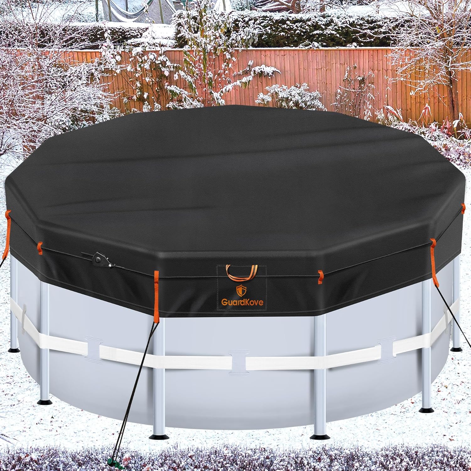 18Ft Round Pool Cover - Super Windproof Winter Protection