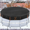 15Ft Round Pool Cover 182 in - Upgraded Super Windproof Winter Cover