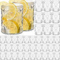 Plastic Vintage Drinking Glasses 8.5oz Stemless Retro Embossed Cups