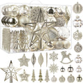 SHareconn 100pcs Christmas Tree Decorations Ornaments Set - Champagne