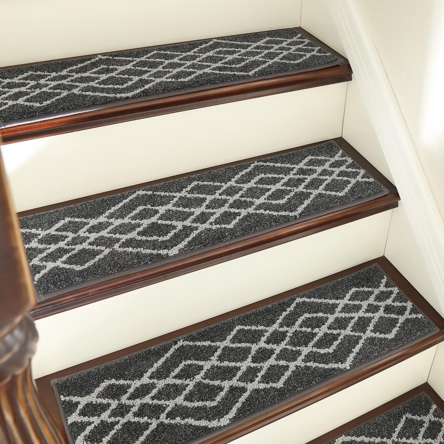 COSY HOMEER Soft Stair Treads Non-Slip Carpet Mats for Safety