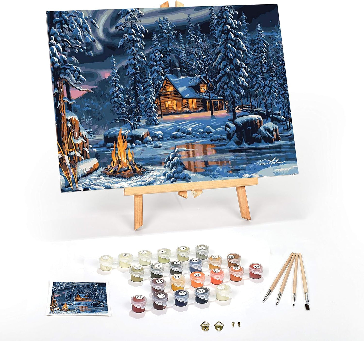 Ledgebay DIY Paint by Numbers Kit for Adults - Aurora Bliss