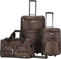 Leopard 3-Piece Softside Luggage Set (20/22/28) - Expandable Travel