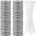 Lint Traps for Washing Machine - 24 Stainless Steel Hose Filters