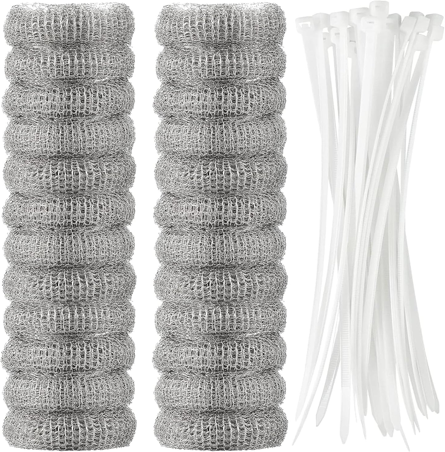 Stainless Steel Lint Traps 24pcs Set -Say Goodbye to Laundry Snarls!