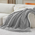 Bedsure Sherpa Fleece Twin Size Blanket - Thick Reversible Warmth