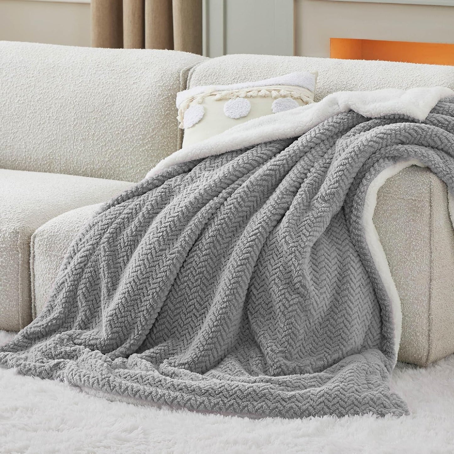 Bedsure Sherpa Fleece Twin Size Blanket for Cozy Winter Nights
