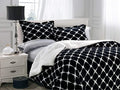 King Black Micromink Sherpa Reversible Comforter Set - Plush Warmth