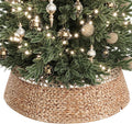 Woven Rattan Christmas Tree Collar 42 in - Seagrass & Water Hyacinth