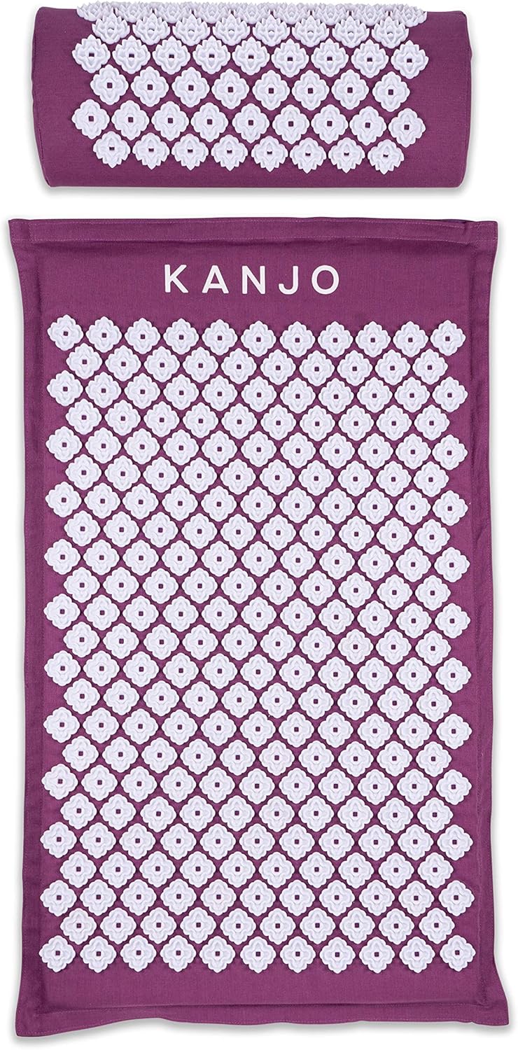 Kanjo Acupressure Mat and Pillow Set for Effective Pain Relief