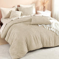 Litanika Khaki Queen Comforter Set - Lightweight Tufted Boho Bedding
